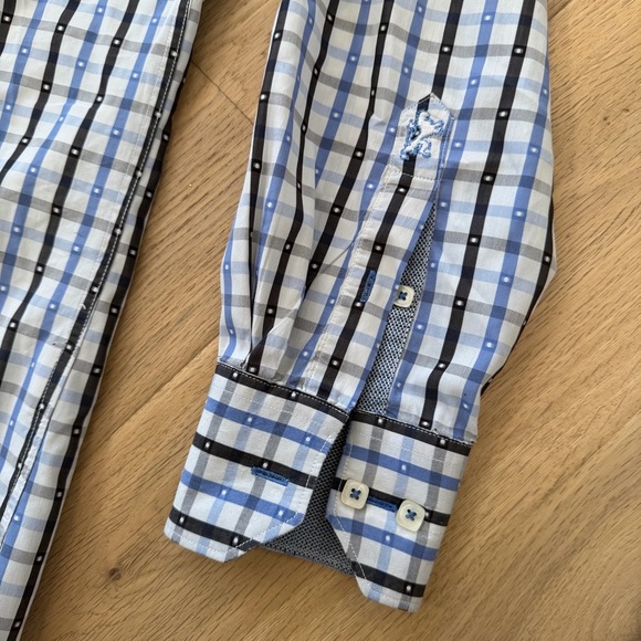 Bugatchi Multicolor Checkered Button Down Shirt - Picture 5 of 9